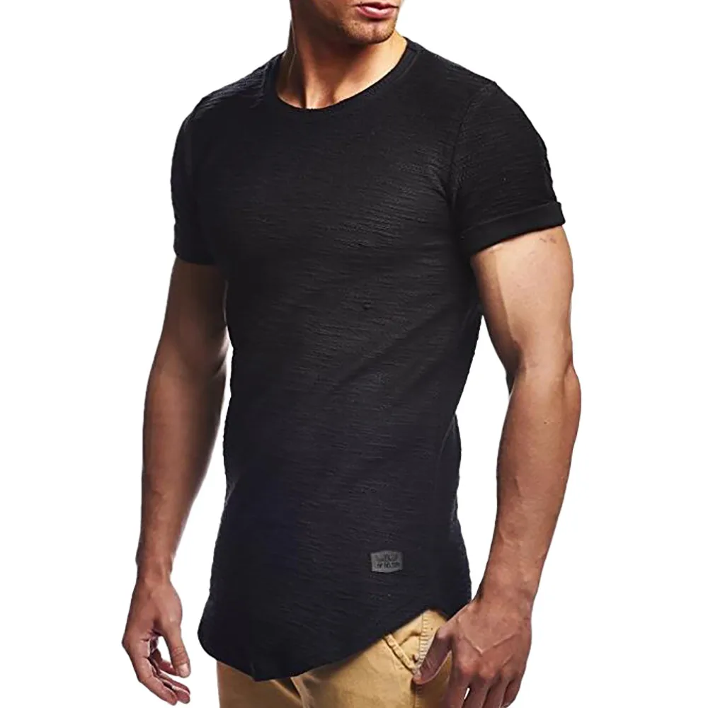 

t shirt men Short sleeve tshirt men shirt Solid Casual Fashion t-shirt men clothing harajuku Tops Tee camisa hombre 2019 Summer