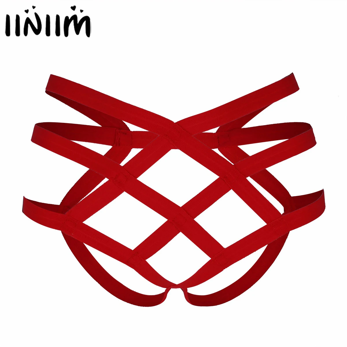 

Womens Adult Width Cage Hollow Erotic Panties Bandeau Strappy Criss Cross Sexy G-string Underwear Briefs Open Butt Briefs Thongs