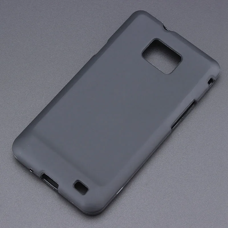 

Black Gel TPU Slim Soft Anti Skiding Case Back Cover For Samsung Galaxy S2 i9100 4.3inch Phone Rubber silicone Bag Coque Fundas