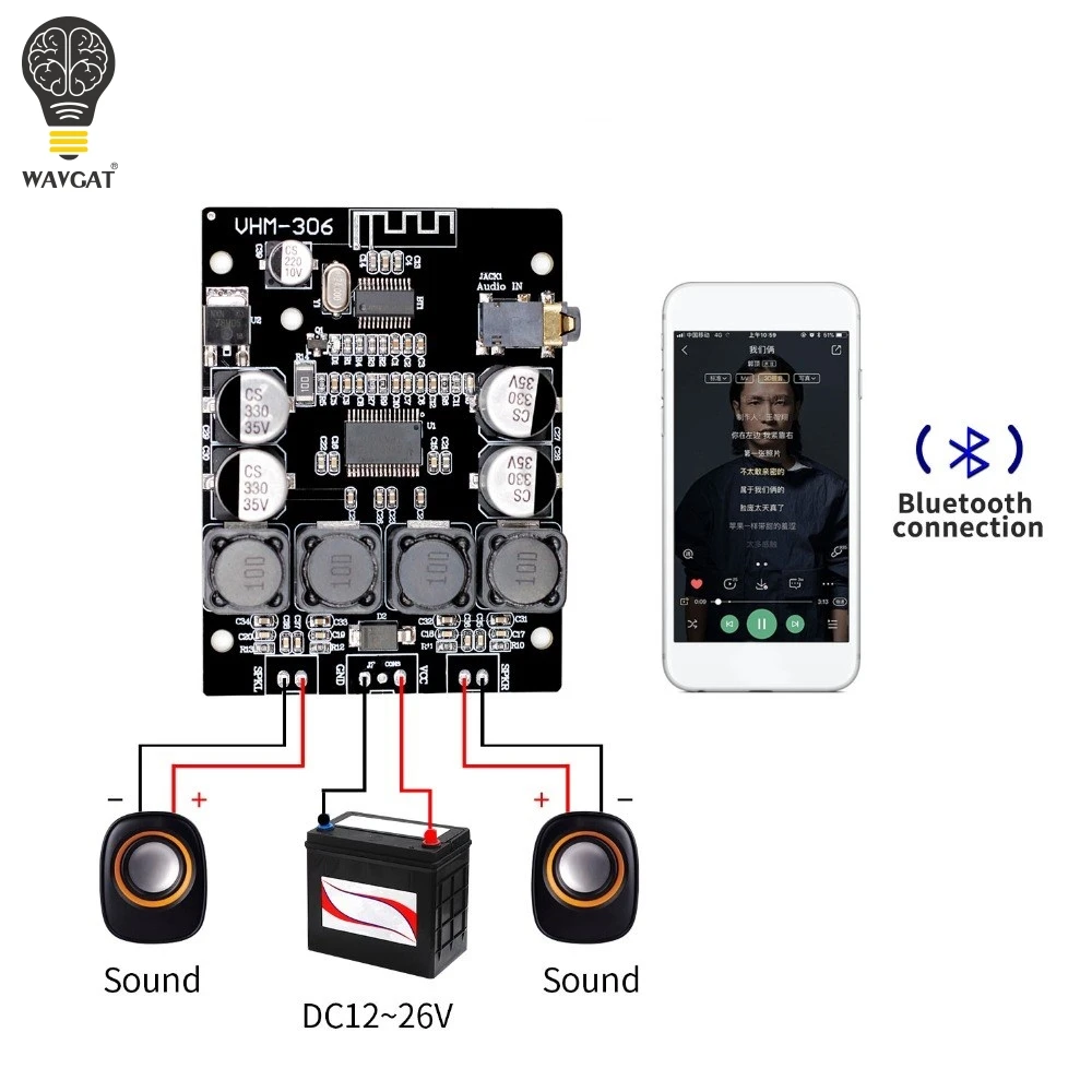 TPA3118 2x30 Вт 9 26 в DC стерео аудио Bluetooth 4 2 плата цифрового усилителя мощности diy