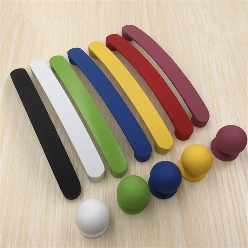 KK&FING Modern Multicolor Solid Aluminum Alloy Cabinet Handles Kitchen Cupboard Door Pulls Drawer Knobs Furniture Hardware