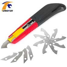 Tungfull ножи наборы инструментов с 10 шт. лезвие долото инструмент сталь для резки пластиковых листов Cutti PMMA ABS доска акрил THG890