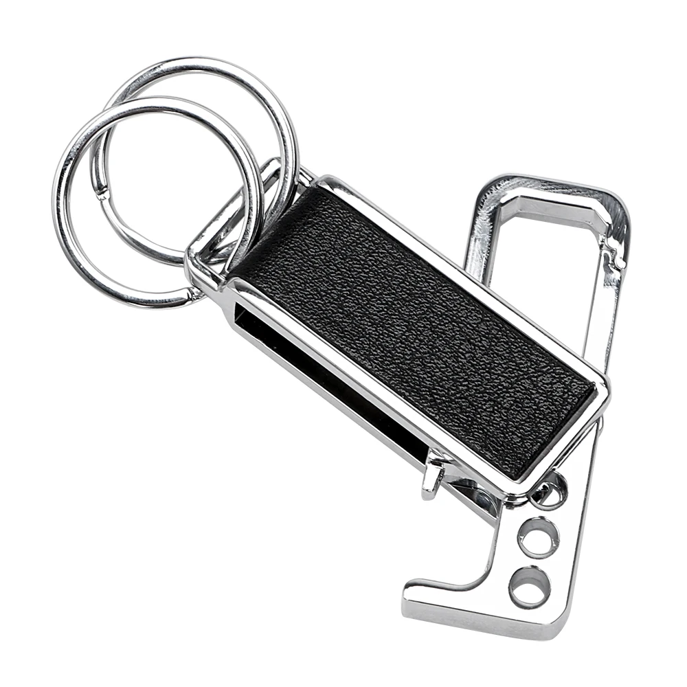 2 in 1 Stainless Steel Bottle Openers Key Chain Multifunction Birthday