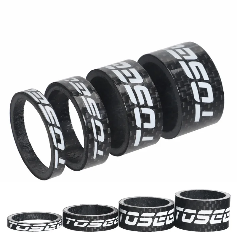 Carbon Fiber Bike Washer Bicycle Headset Stem Spacers Kit For Bike Fix