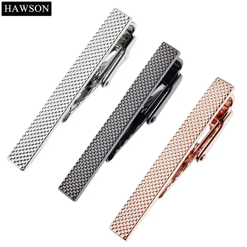

3 pcs Wholesale Tie Bar Sets 3 Colors Option for Mens Shirt Formal 1.57" Plain Metal Necktie Clips Pin for Business