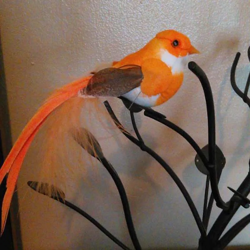 12*3CM,6Colors,12PCS Decorative Birds,Artificial Foam Feather Fake