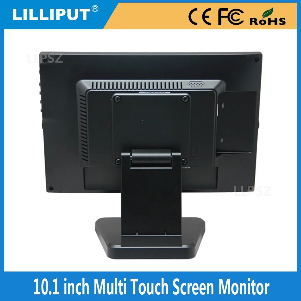 Lilliput 10 inch IPS Multi-touch Screen Capacitive Monitor With HDMI VGA AV Input and VESA 75x75 Folding Mounting Bracket