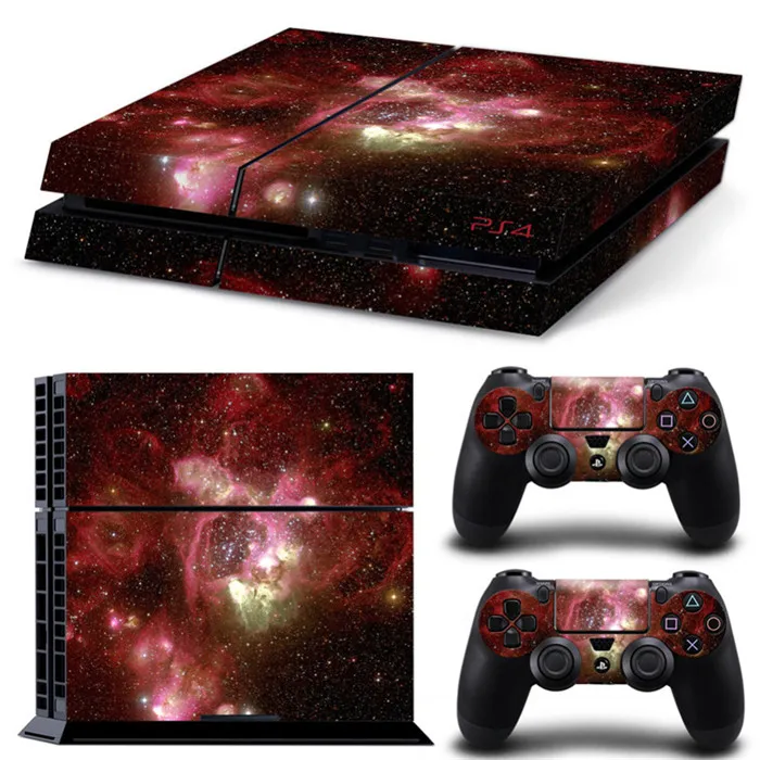 Galaxy Star Vinyl Skin Sticker Cover For Sony PS4 Console with 2 Controllers Decal For Ps 4 For Ds 4 Gamepad Joypad Joysticks 