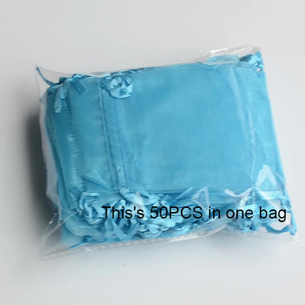 50 шт. мешочки из органзы 7 х9 9 х12 10 х15 13 х18 см|gift pouch|jewelry packingbag jewelry |