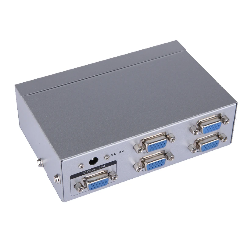 1 PC to 4 Monitor 4 Port VGA SVGA Video LCD Splitter Box Adapter for PC TV
