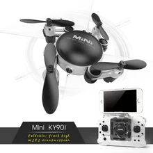 Fpv font b Drone b font With Camera Foldable Pocket Quadcopter Phone Control Mini font b
