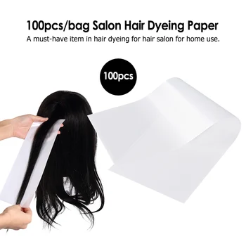 

100pcs/bag Hair Dye Plastic Paper Reusable Highlight Dyeing Separating Sheet Barber Tissue Styling Salon Tool Hairdressing