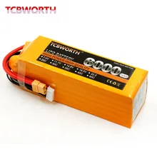 Nouvelle batterie Lithium LiPo 6S 22.2V 6000mAh 30C 60C pour Drone RC, avion, hélicoptère, voiture, bateau, avion