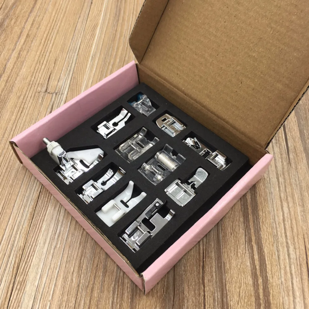 

11Pcs/Set Home Sewing Machine Parts Presser Foot Feet Sew Accessories Multifunction -Y102
