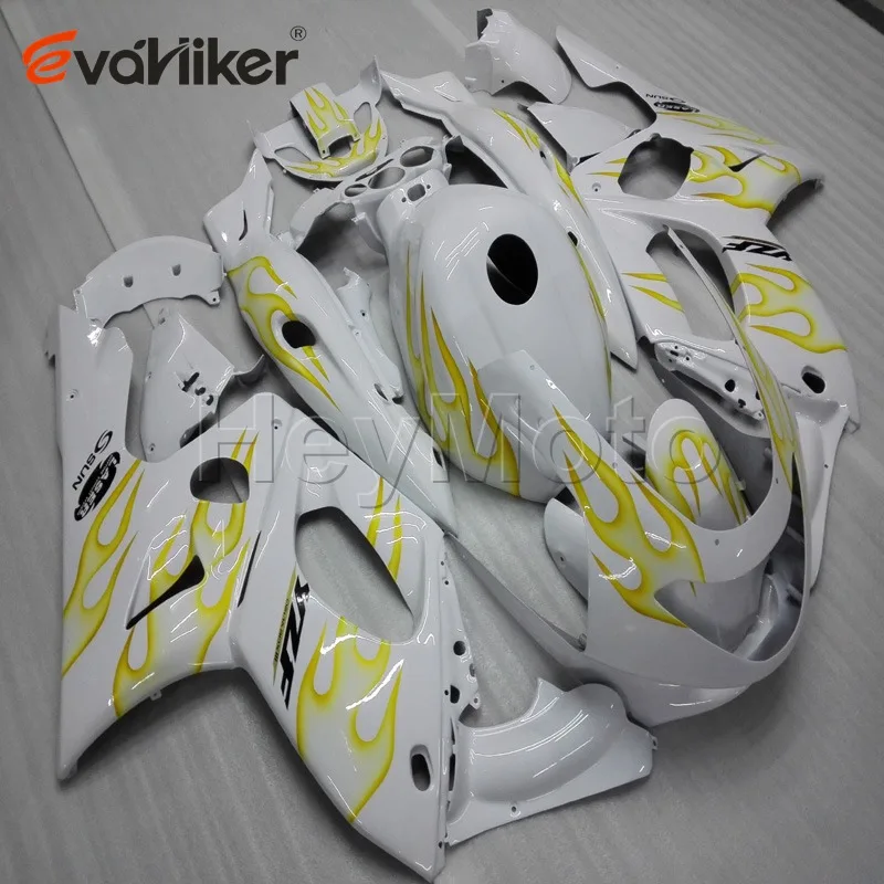 Пользовательские мотоцикла хомут для YZF600R 1997-2007 1998 1999 2000 2001 2002 2003 2004 2005 2006 Красный Белый ABS Двигатель обтекатель - Цвет: Y
