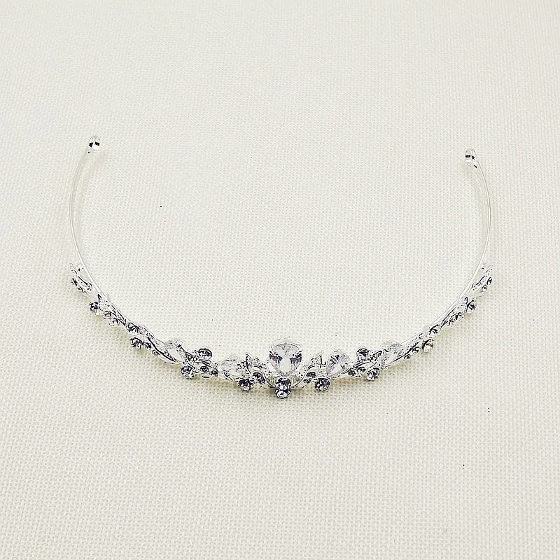 SLBRIDAL Стразы Кристалл кубический циркон CZ свадебная тиара свадебные подружки