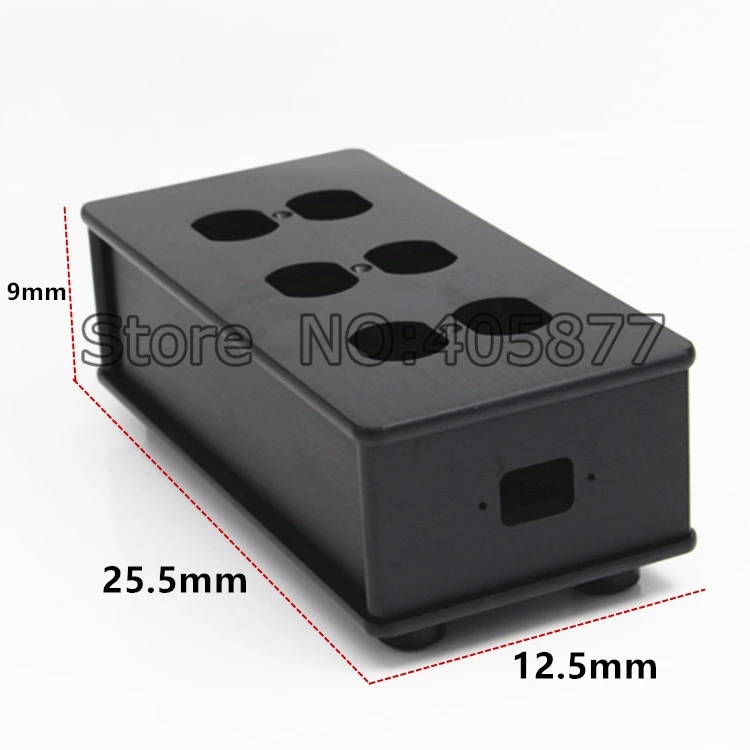 Pаспродажа HIFI США AC Power Strip бар дистрибьютор алюминий 6 выпускное окно HiFi шасси