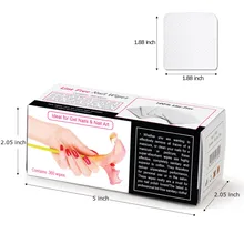 50 коробок/лот безворсовые ватные диски для ногтей колодки Мягкий впитывающий Гель-лак акриловый Советы хлопковые салфетки для удаления очиститель 360 шт./кор. F0556XX