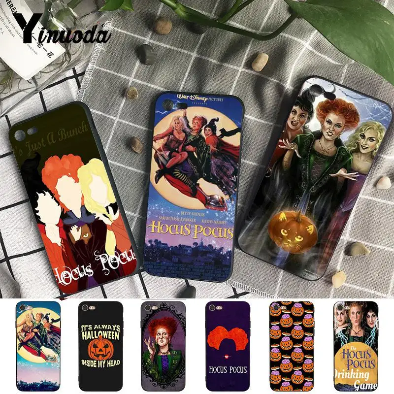 

Yinuoda Hocus pocus Novelty Fundas Phone Case Cover for iPhone 8 7 6 6S Plus X XS MAX 5 5S SE XR 10 Cover