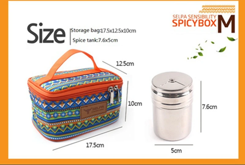 Контейнер для хранения приправ, Набор сумок, Национальный Ветер, для ...
