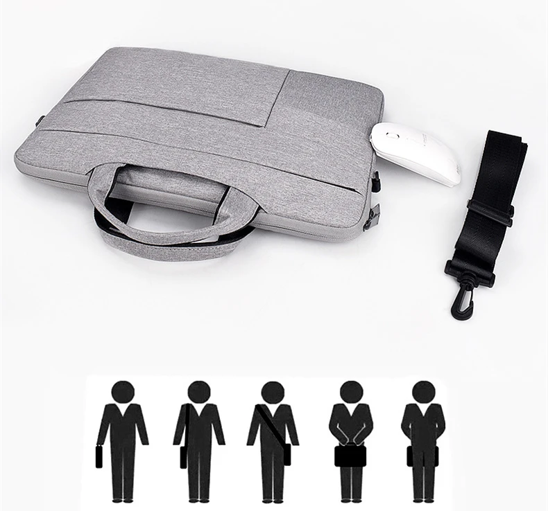Сумка на плечо для ноутбука водонепроницаемая сумка для ноутбука чехол для мессенджера чехол для MacBook 13 14 15 дюймов Pro Air retina hp