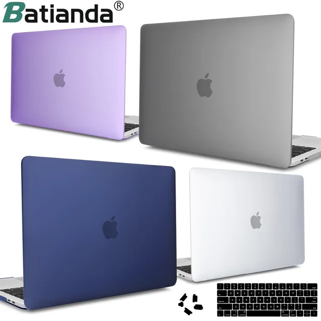 For MacBook Pro 13 15 inch Case 2016 2017 2018 with/without Touch Bar Crystal Frosted Hard Cover Model A1706 A1989 A1990
