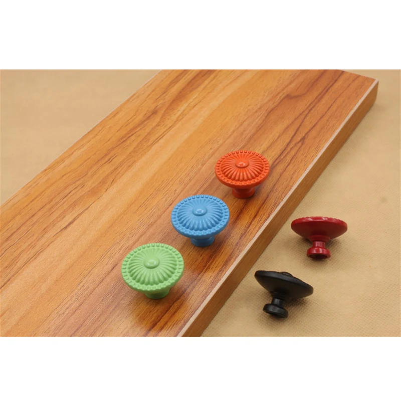 

Creative Rose Shape Ceramic Door Knob Children Room Drawer Cabinet Cupboard Pull Handle Knob