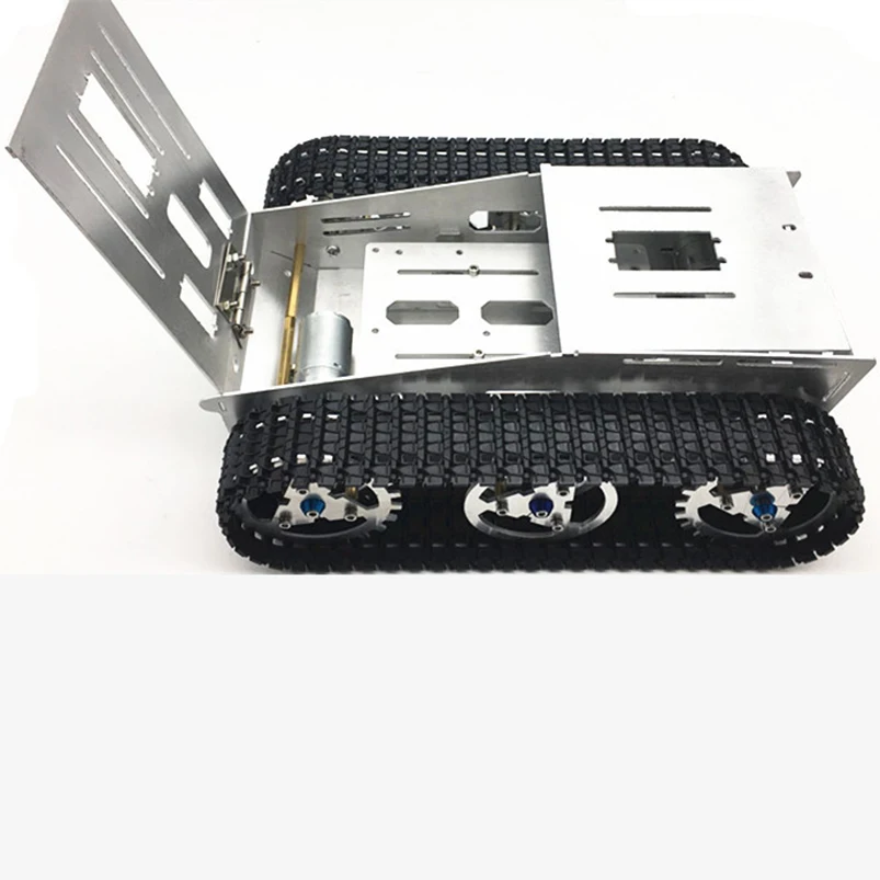 Metal Tank Smart Crawler Robotic Chassis Tracked For Arduino DIY Intelligent RC Robot Toy Car Spare Parts Metal Tank Smart Crawler Robotic Chassis Tracked For Arduino DIY Intelligent RC Robot Toy Car Spare Parts