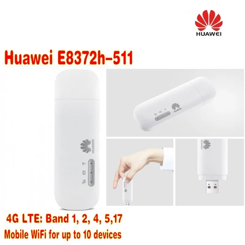 LTE huawei E8372h-511 LTE FDD диапазона B1/B2/B4/B5/B17 (2100/1900/850/700/1700) 3g DC-HSPA/UMTS BandB1/B2/B4/B5 МИФИ Флэшка-модем