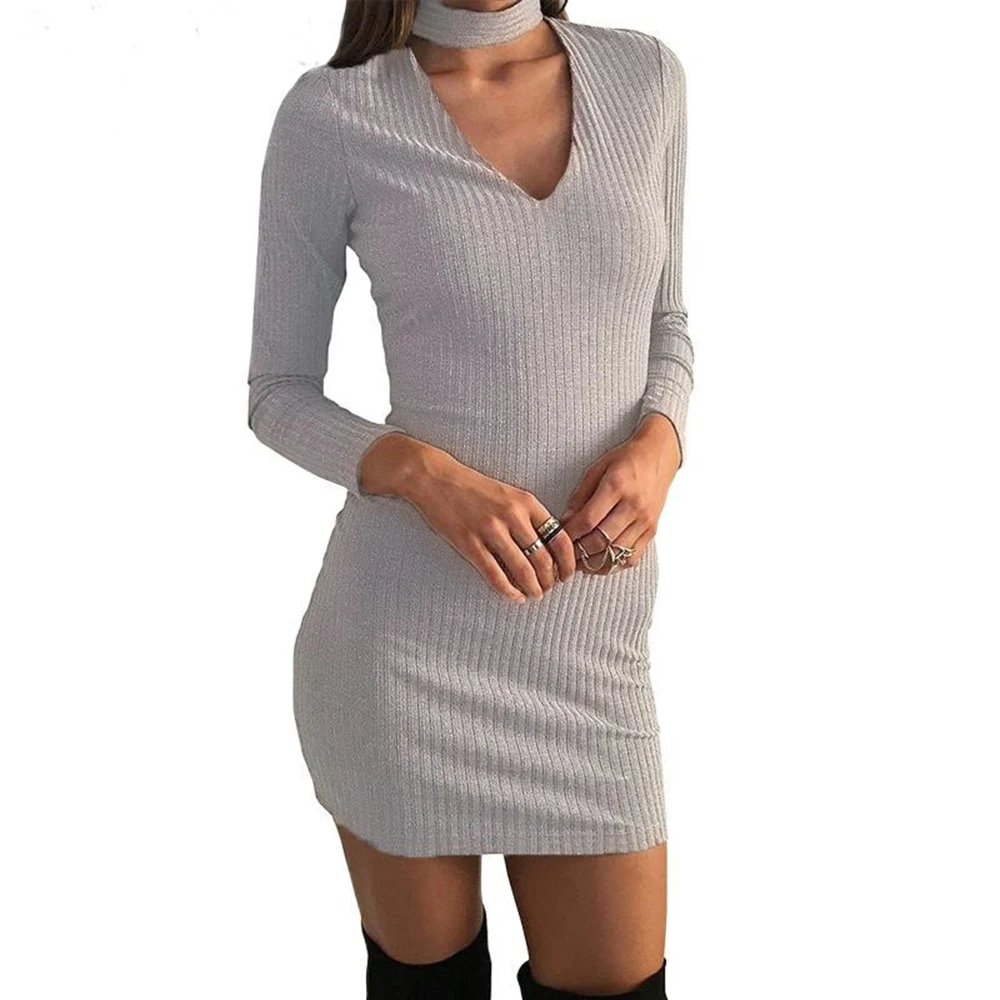 Autumn font b Women b font Sweater font b Dress b font Long Sleeve Turtleneck Hollow Autumn font b Women b font Sweater font b Dress b font Long Sleeve Turtleneck Hollow