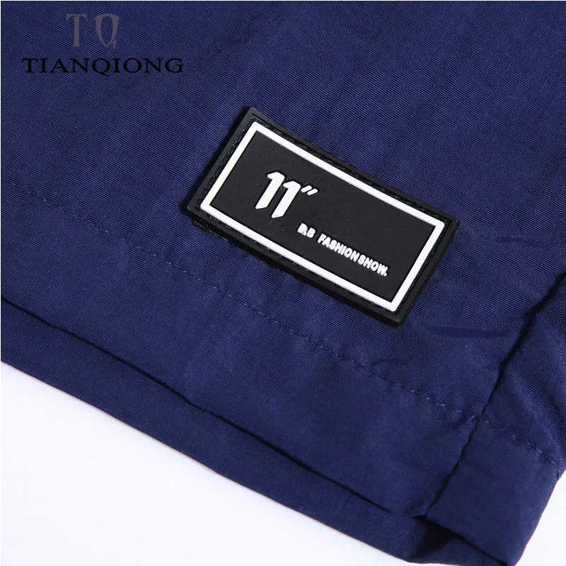 Buy Men's New Beach Shorts 2019 Polyester Shorts for Men Summer Solid Breathable Elastic Waist Casual Man Shorts Male 11colors