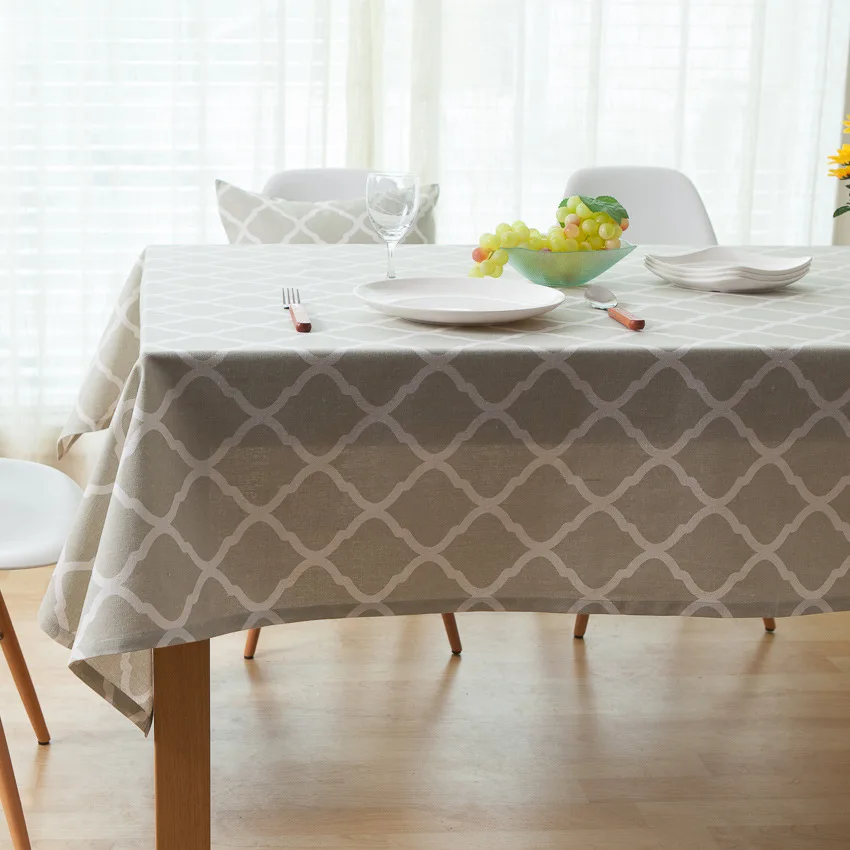 Geometric Table Cloth Cover Restaurant Kitchen Tea Tablecloth Home Party Decor