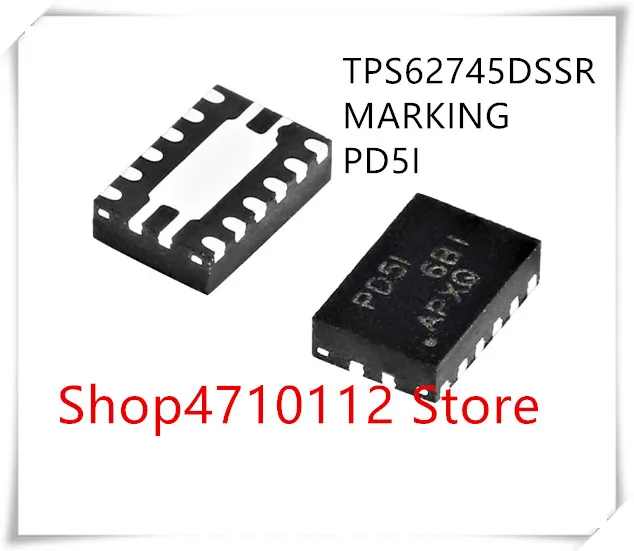 Новинка; 10 шт./лот TPS62745DSSR TPS62745 маркировки PD5I IC REG BUCK прог 0.3A WSON-12