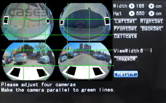 Ночной вид-а) Автомобильный панорамный обзор 360 градусов камера система DVR 1080 P Парковка Обратный активная траектория Направляющая линия на выбор