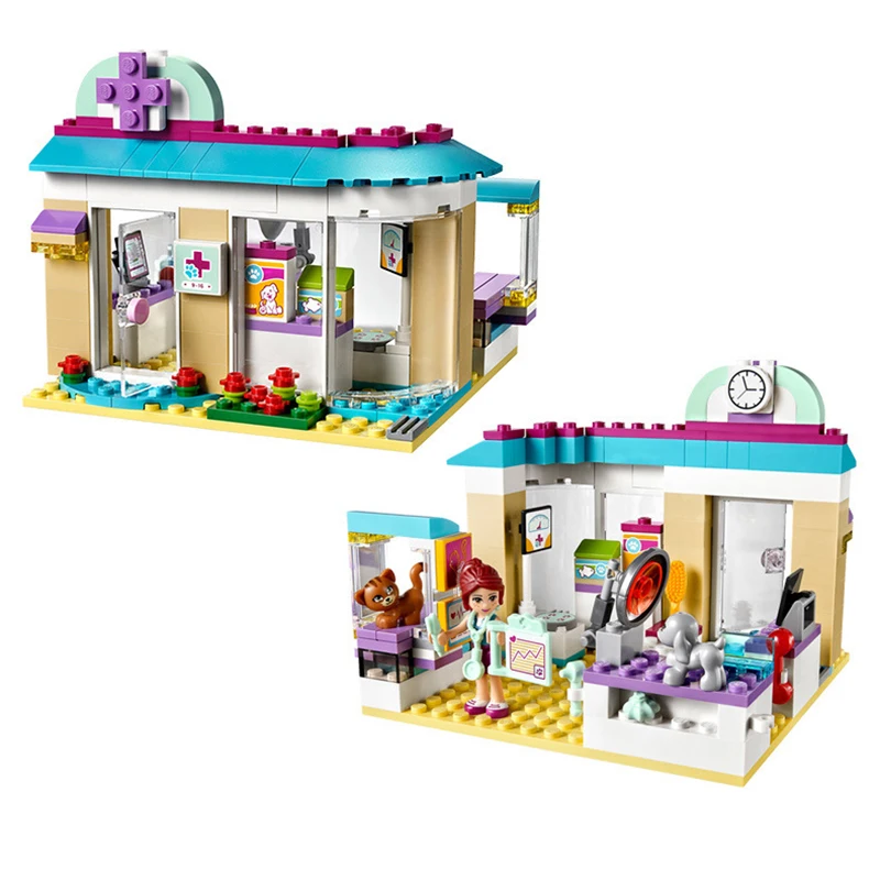 2016-New-Bela-10537-203Pcs-Friends-Vet-Clinic-Model-Building-Blocks-Kits-Girls-Bricks-Set-Toys (2)