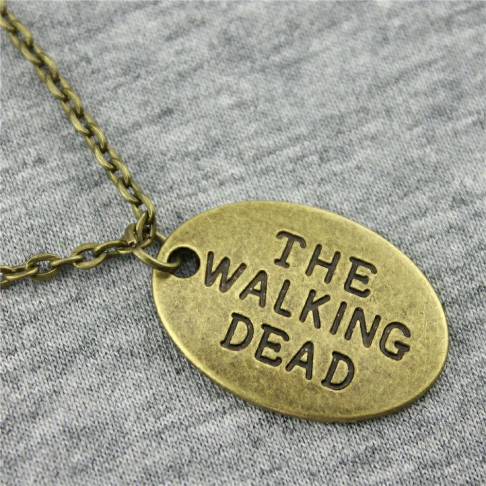 WYSIWYG 24x17mm The Walking Dead Necklace Jewelry Gift For Women
