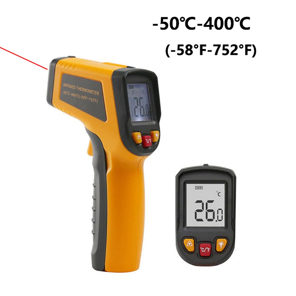 Бесконтактный лазерный ЖК-дисплей цифровой C/F выбор поверхности ИК инфракрасный термометр, датчик температуры пистолет Питание от 2 AAA