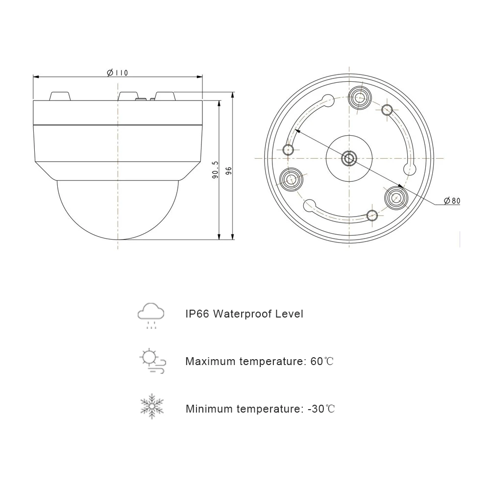 IP камера купольная 5 МП POE PTZ H.265 2 8 12 мм 4 кратный оптический зум ИК 45 м P2P Onvif