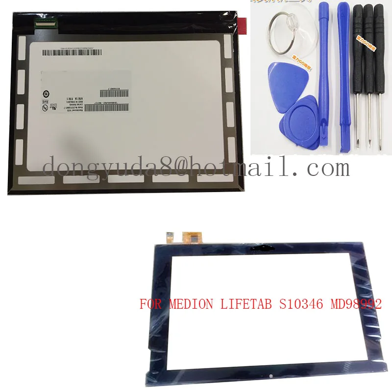 

Free Tools+Original 10.1" MEDION LIFETAB S10346 MD98992 Tablet Capacitive touch screen panel lcd display Digitizer Glass Sensor