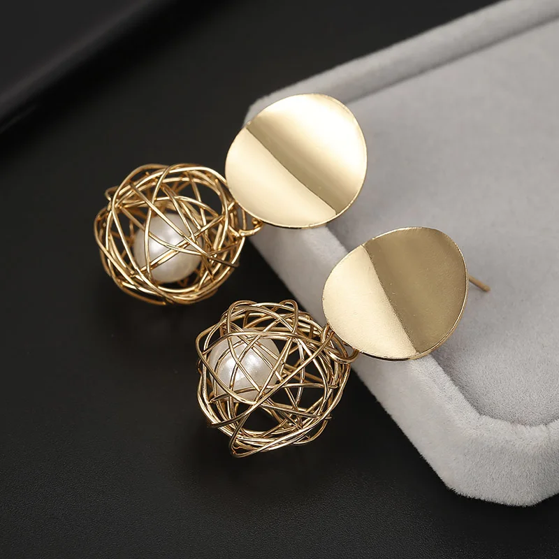 Fashion-Statement-Ball-Earrings-2018-Geometric-Earrings-For-Women-Hanging-Dangle-Earrings-Drop-Earing-Modern-Jewelry (2)