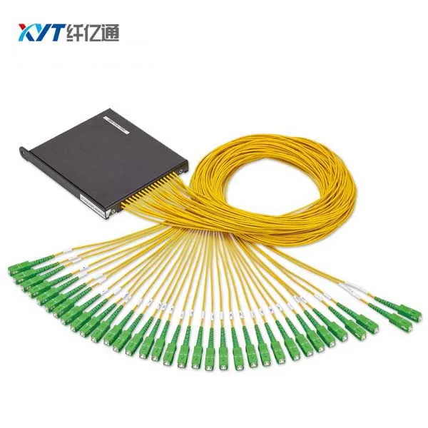 

Free Shipping 2.0mm 1.5M ABS Box 2x32 SC/APC Connector 2:32 SC APC Fiber Optical ABS Box PLC Splitter Module