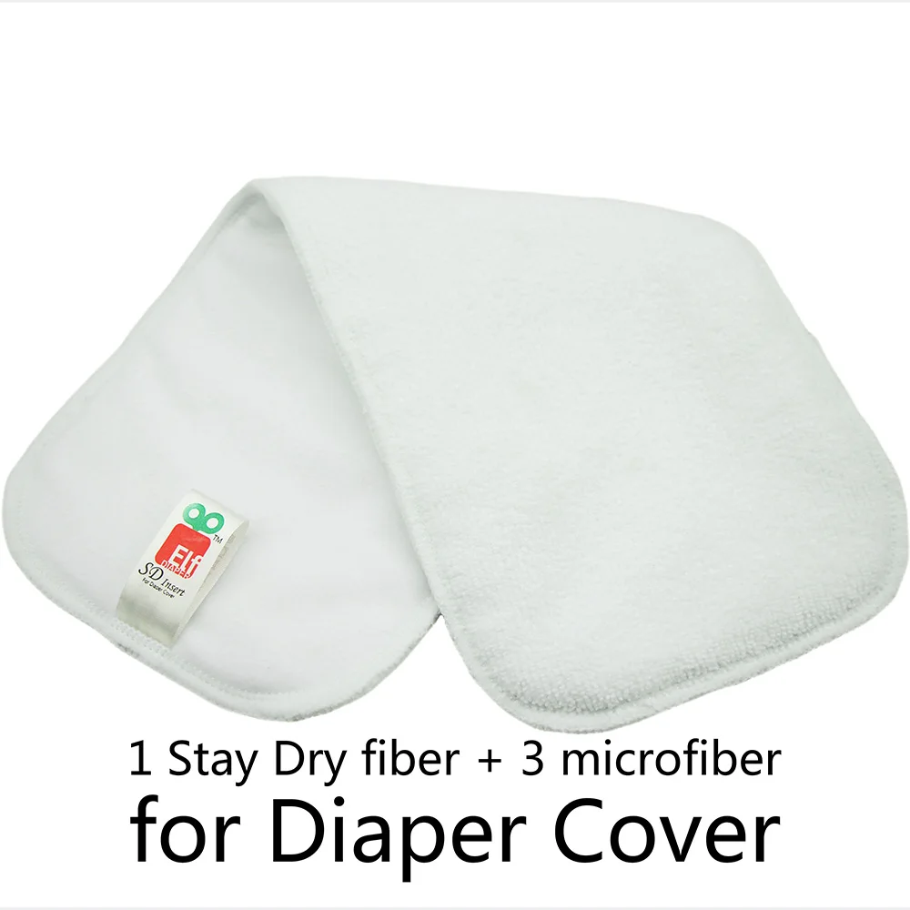 

ElfDiaper Work with covers cloth diaper insert reusable washable snap bamboo/ microfiber stay dry lining insert