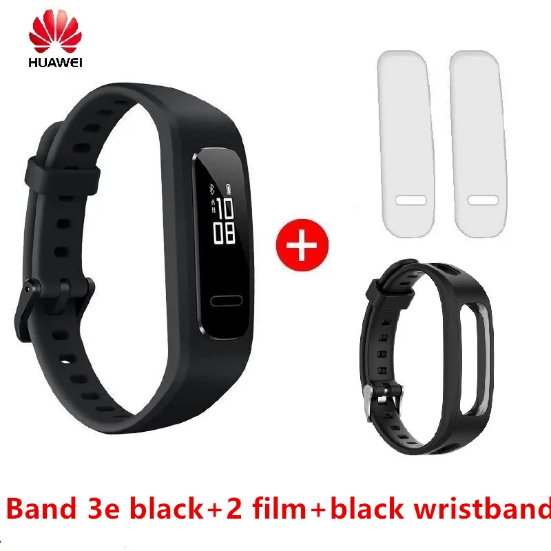 huawei Band 3e 50 метров водонепроницаемый СНПЧ разработка интеллектуального бега Спортивный Браслет мониторинг сна - Цвет: Bl n 2 fil n bla str