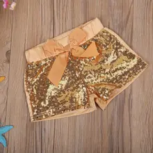 Детские шорты для маленьких девочек; одежда с бантом; модные милые шорты для маленьких девочек; брюки с блестками; детская одежда для фотосъемки