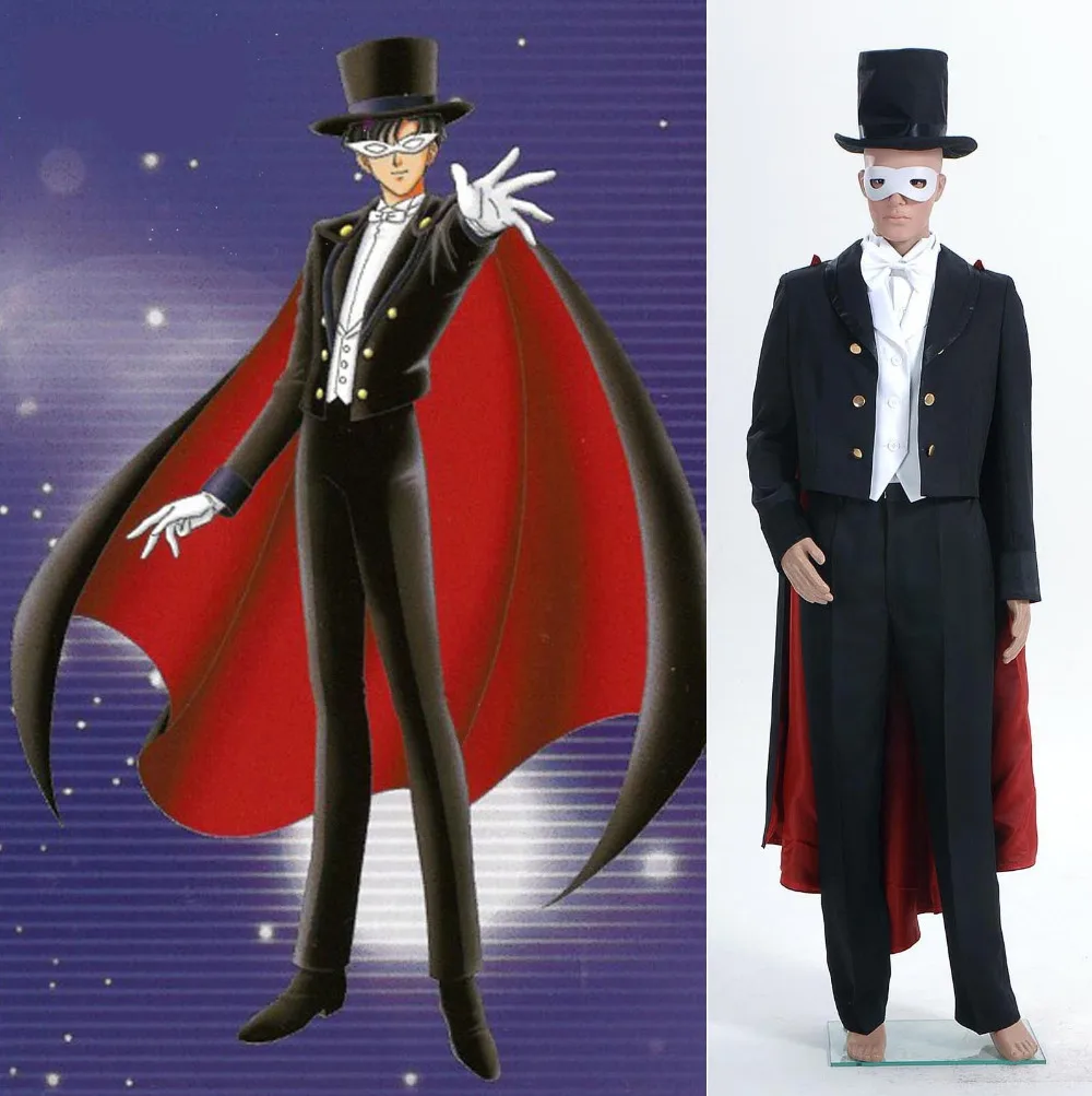 Tuxedo Mask Mamoru Chiba Cosplay Costume Custom Made Free Shipping|cosplay ...