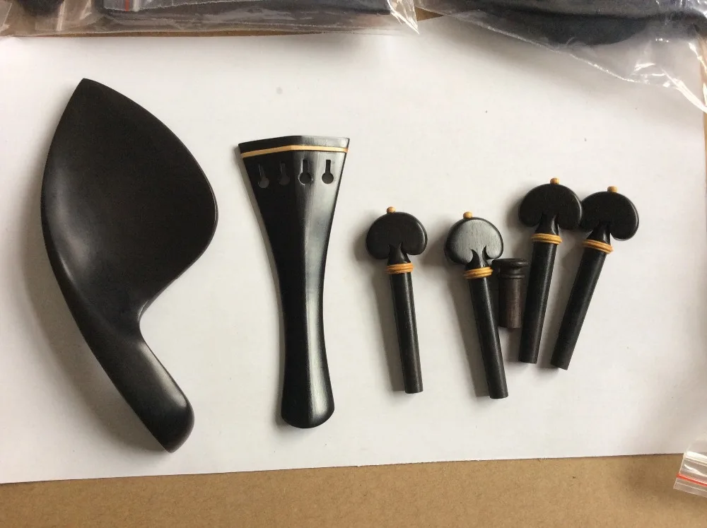 

1 set Ebony 4/4 violin fitting, String Parts and Accessories 2015 0428