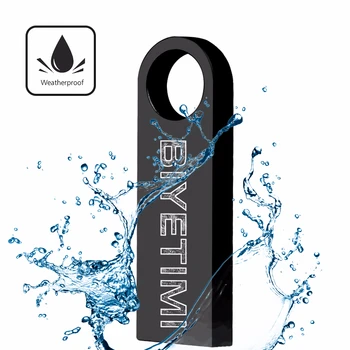 

Biyetimi pendrive 64GB 32GB 16GB 8GB 4GB pen drive usb flash drive waterproof metal silver u disk Flashdrive usb stick gift