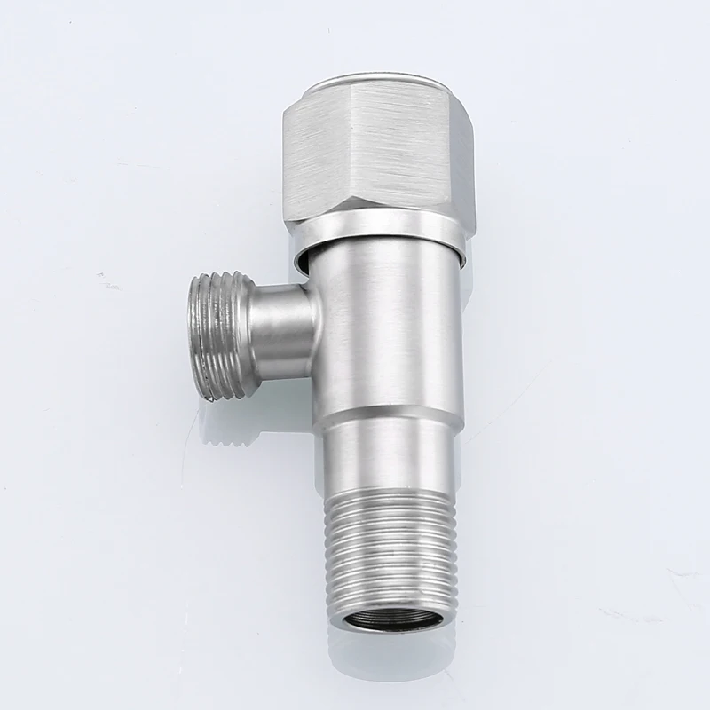 

IVRICH Stainless Steel Angle Valve SUS304 Material Hexagonal Handwheel Ceramic Valve Core Durable Sturdy Tap VR7504