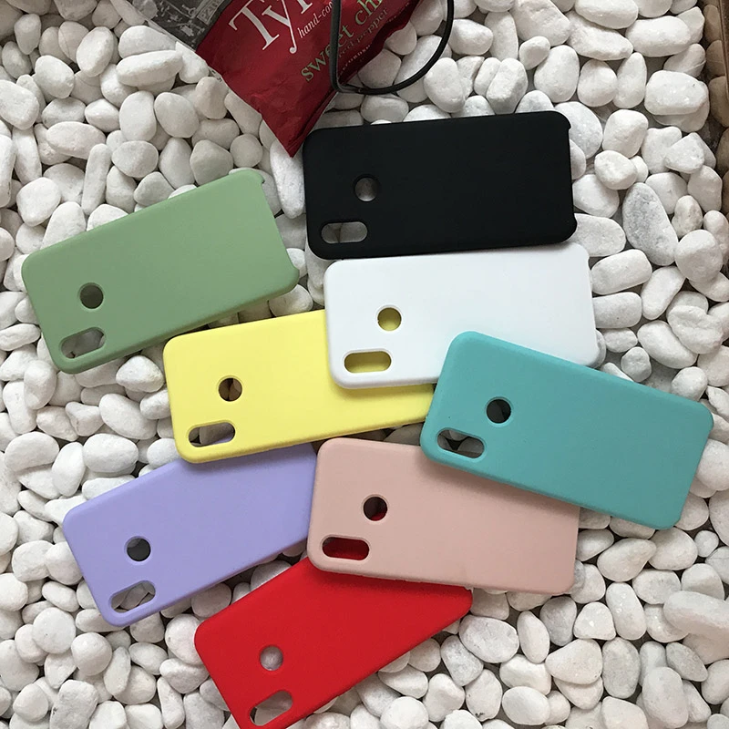 

Official style Silicone Case For Xiaomi Mi8 A2 lite SE 6X 6 MIX 2 2S Note 3 original Cover For Xiaomi Redmi Note 6 6A Phone Case