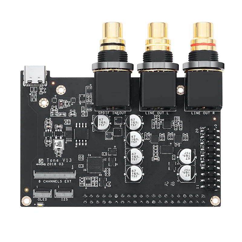 Khadas тональная Плата USB внешняя Hi Fi звуковая карта ES9038Q2M Res аудио декодер